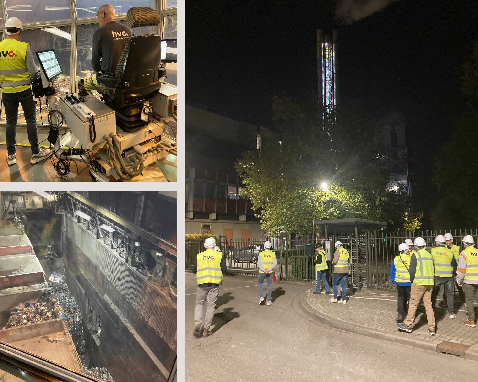 Collage werkbezoek HVC